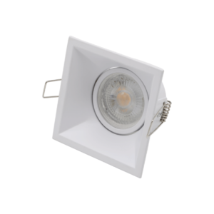Spot retrait carré encastré White